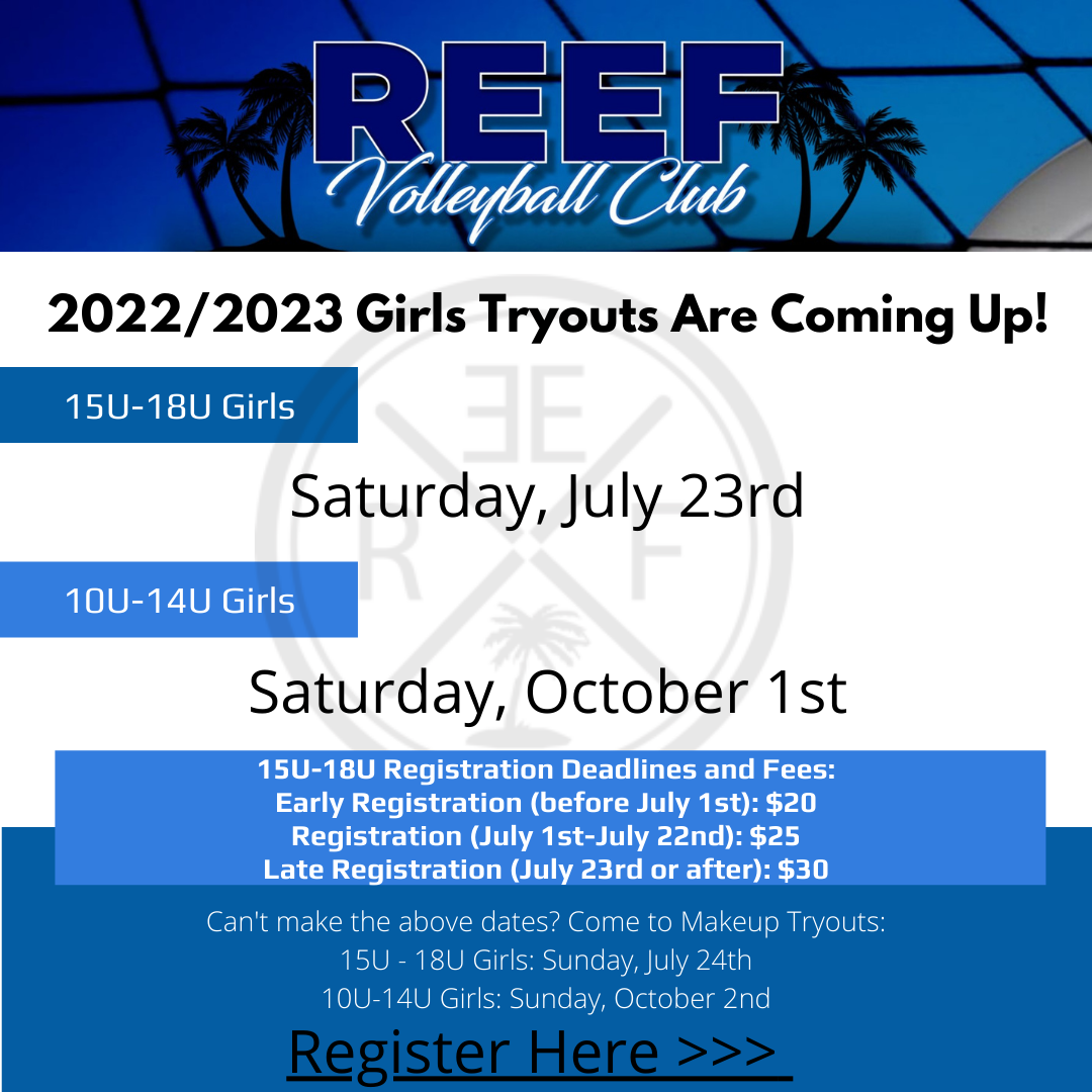 Reef 2022/2023 Girls Tryouts 